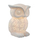 All The Rages Simple Designs Porcelain Wise Owl Shaped Animal Light Table Lamp