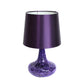 All The Rages Simple Designs Purple Mosaic Tiled Glass Genie Table Lamp With Purple Fabric Shade
