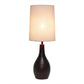 All The Rages Simple Designs Restoration Bronze 1-Light Tear Drop Table Lamp