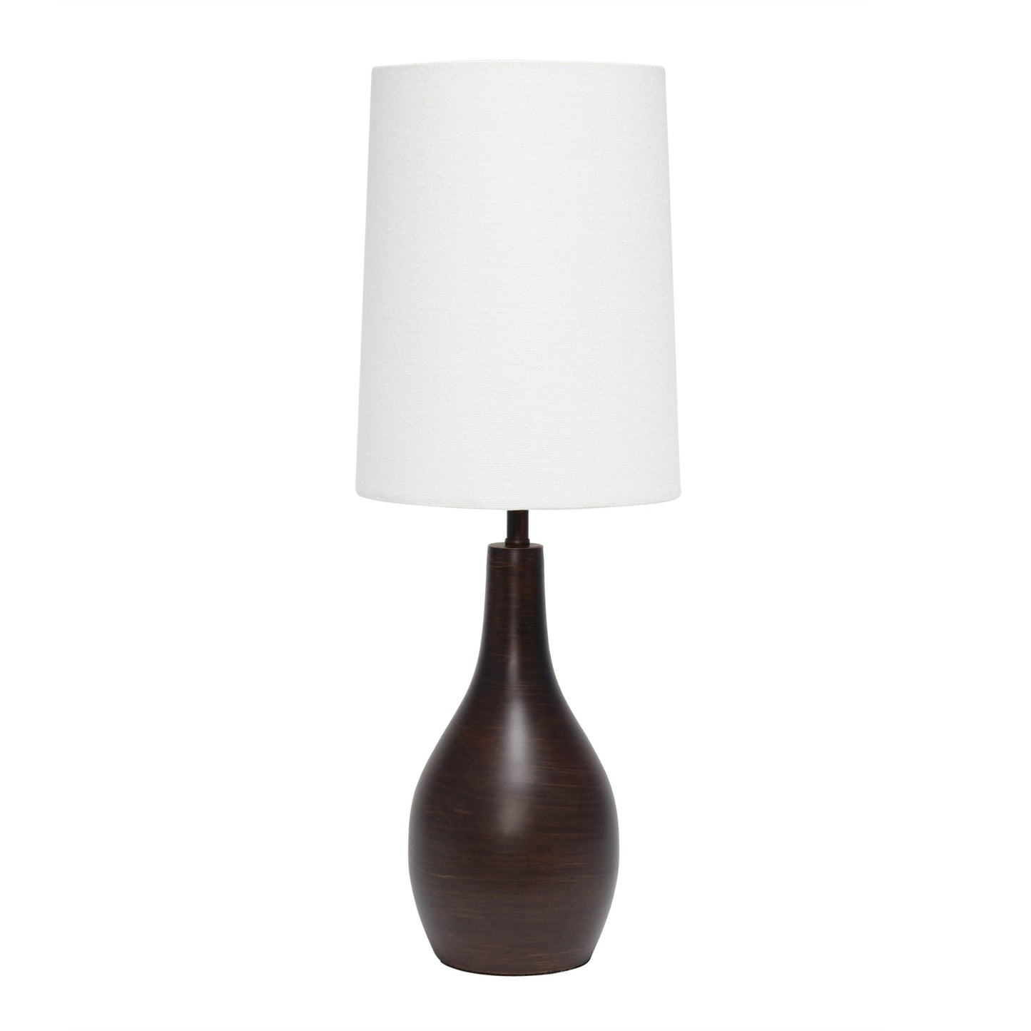 All The Rages Simple Designs Restoration Bronze 1-Light Tear Drop Table Lamp