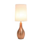 All The Rages Simple Designs Rose Gold 1-Light Tear Drop Table Lamp