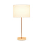 All The Rages Simple Designs Rose Gold Stick Lamp With White Fabric Shade