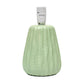 All The Rages Simple Designs Sage Green 11" Ceramic Texture Pastel Table Lamp With Matching Fabric Shade