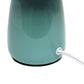 All The Rages Simple Designs Seafoam 10" Ceramic Table Lamp With Matching Fabric Shade