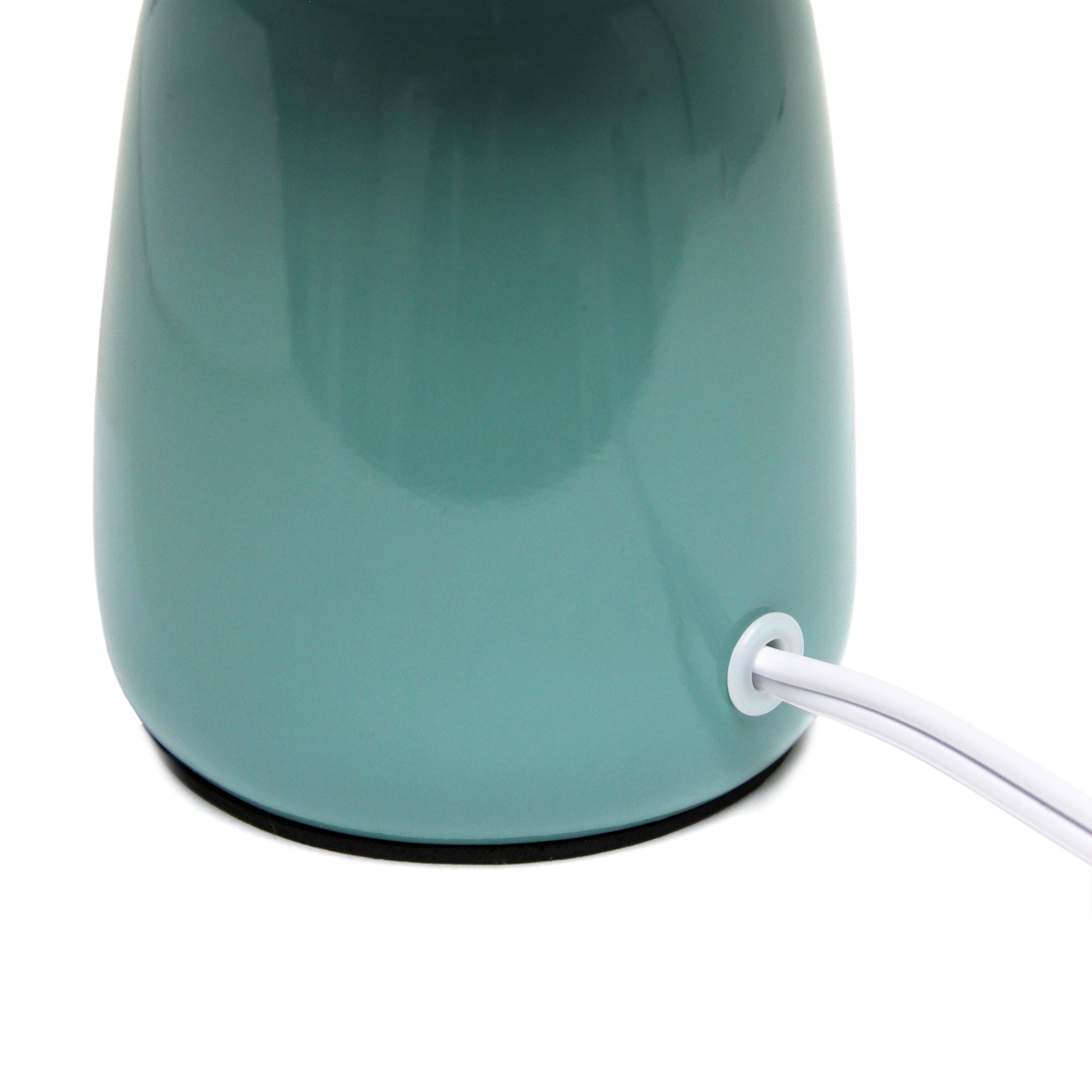 All The Rages Simple Designs Seafoam 10" Ceramic Table Lamp With Matching Fabric Shade
