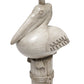 All The Rages Simple Designs Shoreside 17" Tall Coastal Sitting Pelican Beige Wash Polyresin Table Lamp With White Fabric Drum Shade
