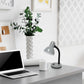 All The Rages Simple Designs Silver Basic Metal Desk Lamp With Flexible Hose Neck