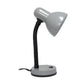All The Rages Simple Designs Silver Basic Metal Desk Lamp With Flexible Hose Neck