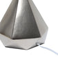 All The Rages Simple Designs Silver Pyramid Table Lamp