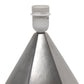 All The Rages Simple Designs Silver Pyramid Table Lamp