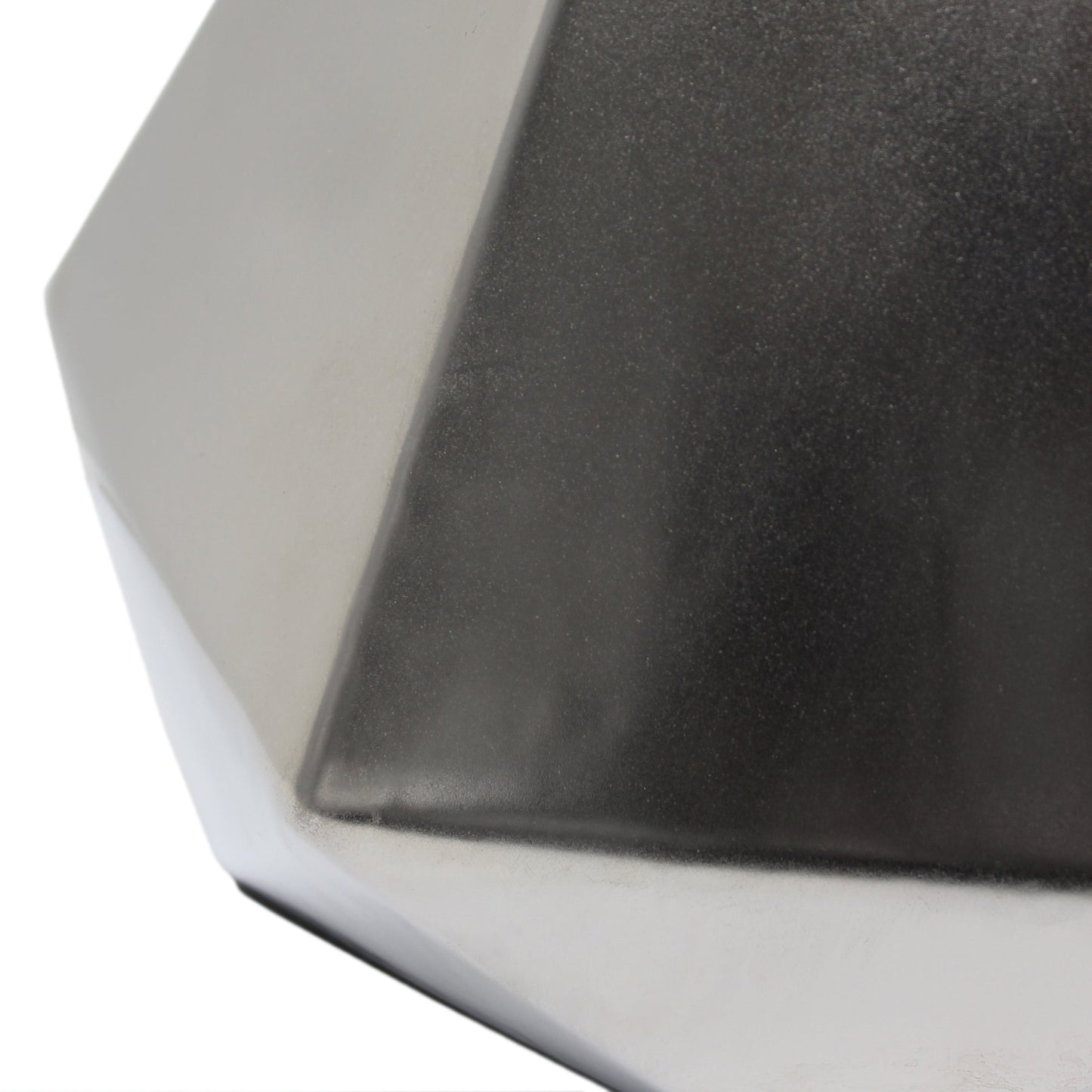 All The Rages Simple Designs Silver Pyramid Table Lamp