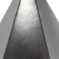 All The Rages Simple Designs Silver Pyramid Table Lamp