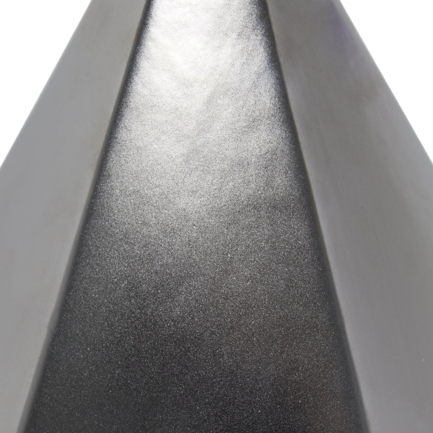 All The Rages Simple Designs Silver Pyramid Table Lamp