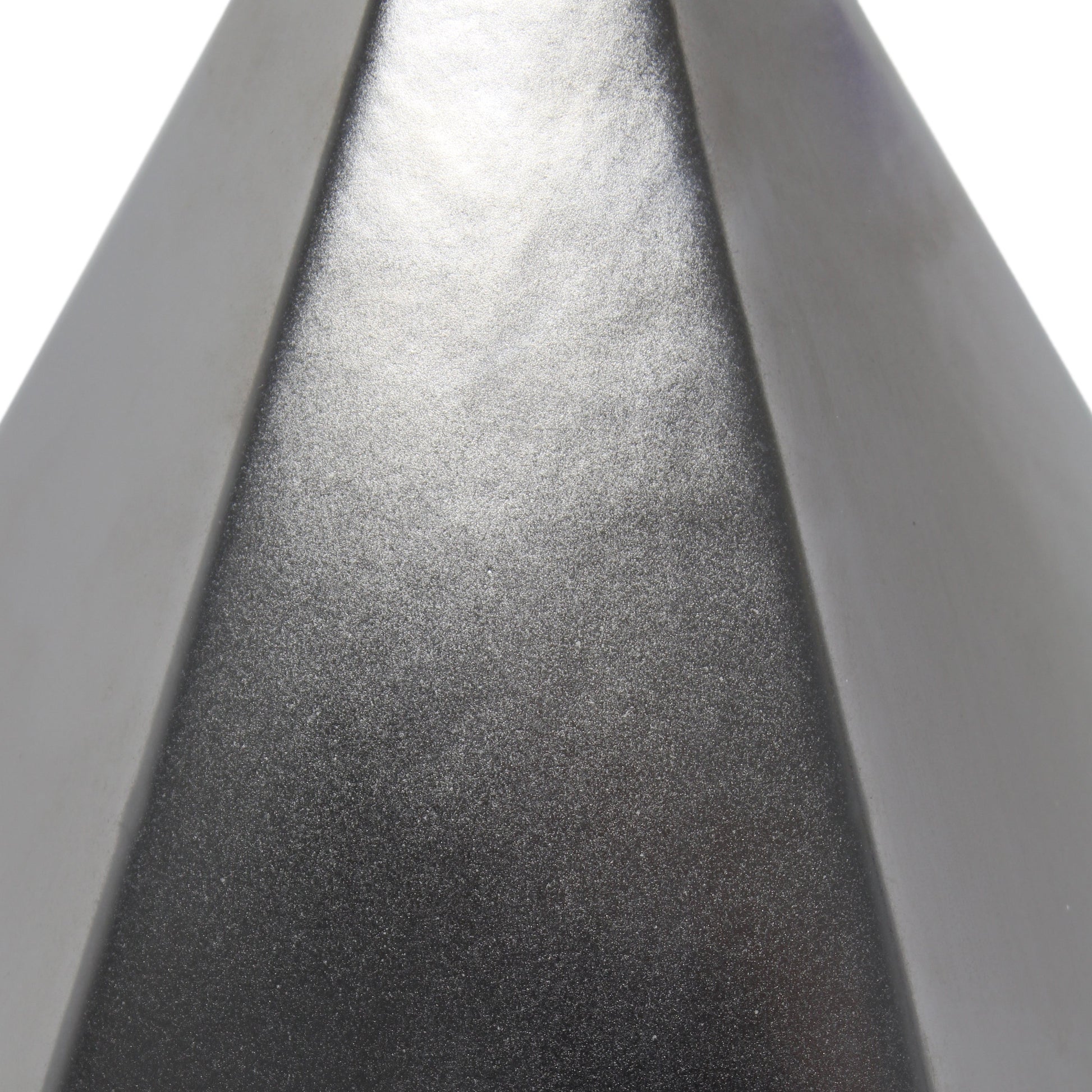 All The Rages Simple Designs Silver Pyramid Table Lamp