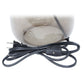 All The Rages Simple Designs Smoke Glass Table Lamp With Gray Fabric Shade