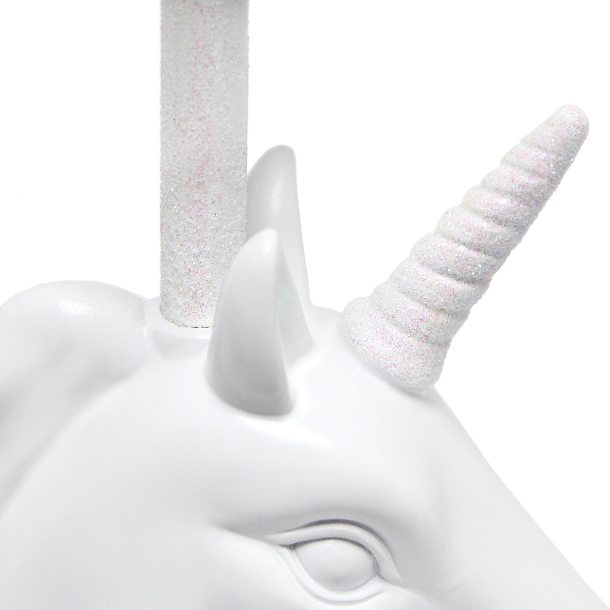 All The Rages Simple Designs Sparkling Iridescent & White Unicorn Table Lamp
