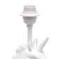 All The Rages Simple Designs Sparkling Iridescent & White Unicorn Table Lamp