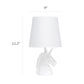 All The Rages Simple Designs Sparkling Iridescent & White Unicorn Table Lamp