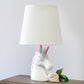 All The Rages Simple Designs Sparkling Pink & White Unicorn Table Lamp
