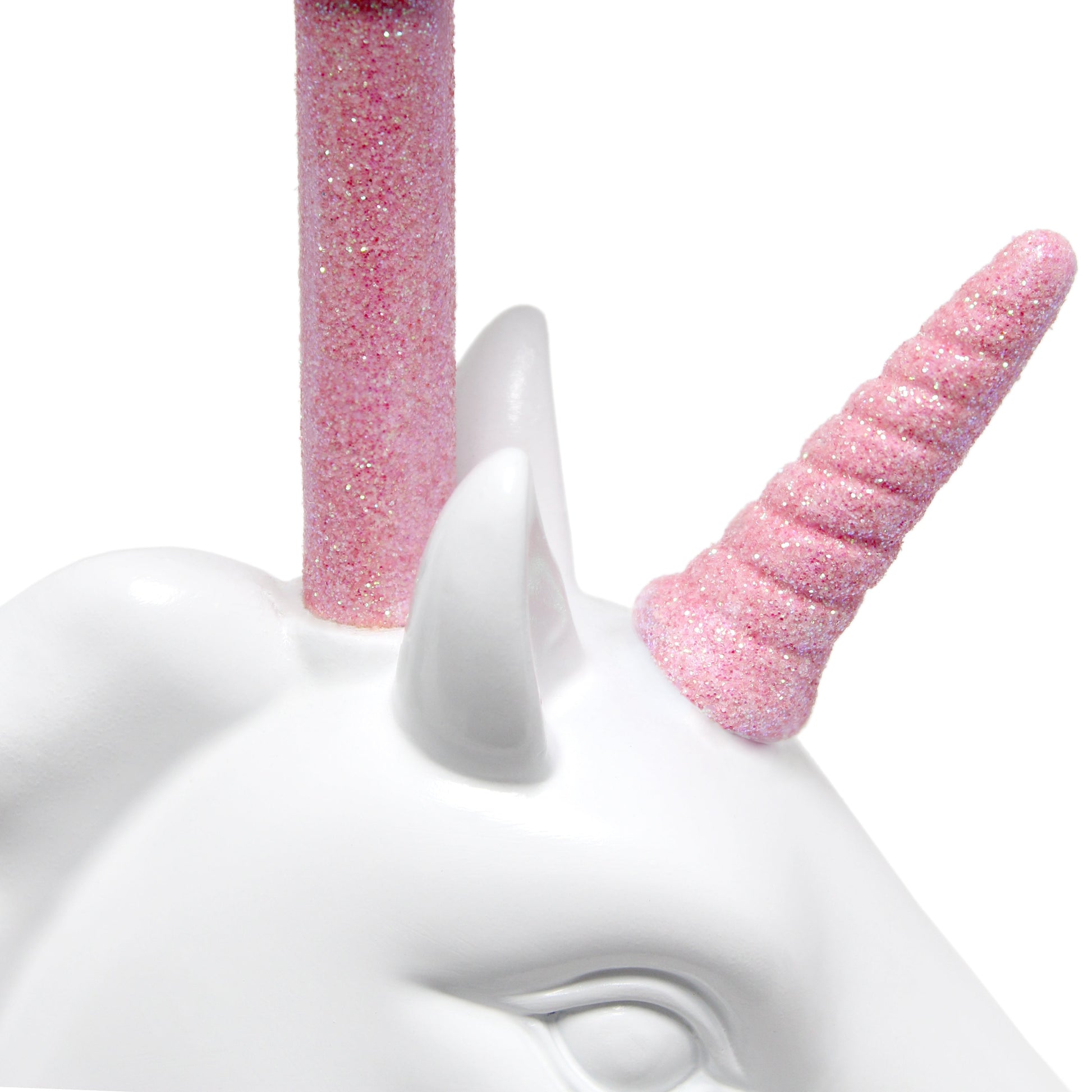 All The Rages Simple Designs Sparkling Pink & White Unicorn Table Lamp