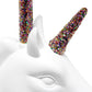 All The Rages Simple Designs Sparkling Rainbow & White Unicorn Table Lamp