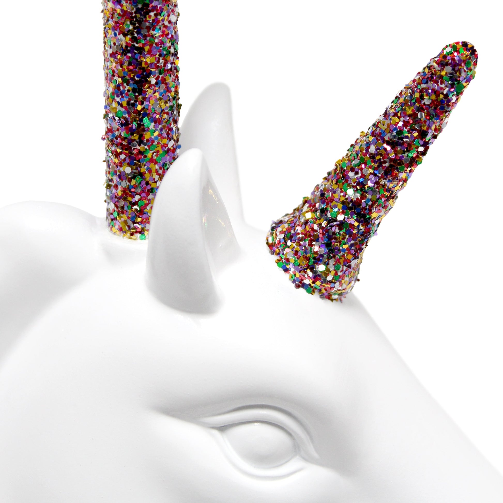 All The Rages Simple Designs Sparkling Rainbow & White Unicorn Table Lamp