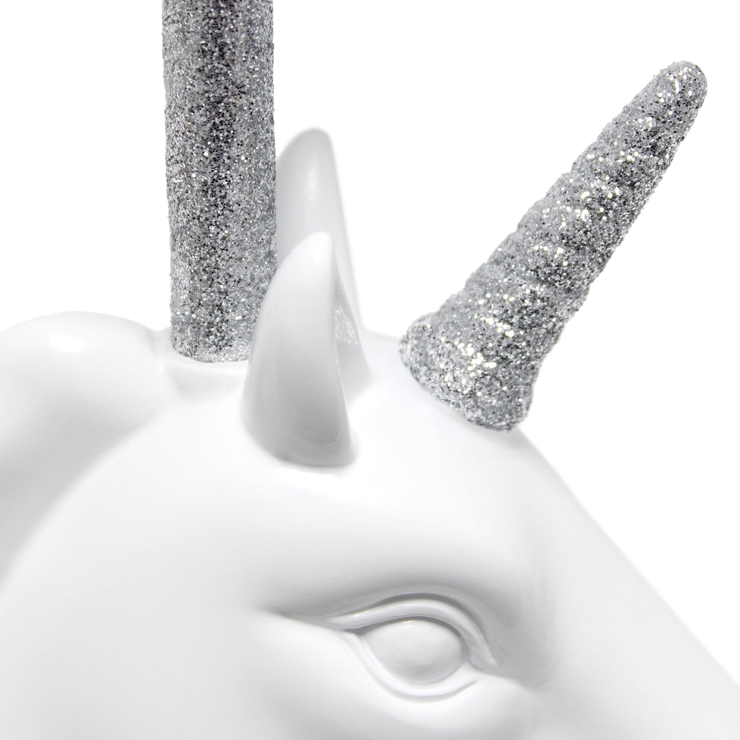 All The Rages Simple Designs Sparkling Silver & White Unicorn Table Lamp