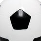 All The Rages Simple Designs SportsLite Black & White 12" Soccer Ball Ceramic Table Lamp With White Empire Fabric Shade
