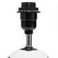 All The Rages Simple Designs SportsLite Black & White 12" Soccer Ball Ceramic Table Lamp With White Empire Fabric Shade