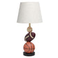 All The Rages Simple Designs SportsLite White 22" Tall Popular Sports Combo Basketball, Baseball, Football Polyresin Table Lamp With Light Beige Tapered Drum Fabric Shade