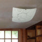 All The Rages Simple Designs Square Flushmount Ceiling Light With Scroll Swirl Design