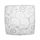 All The Rages Simple Designs Square Flushmount Ceiling Light With Scroll Swirl Design