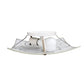 All The Rages Simple Designs Square Flushmount Ceiling Light With Scroll Swirl Design