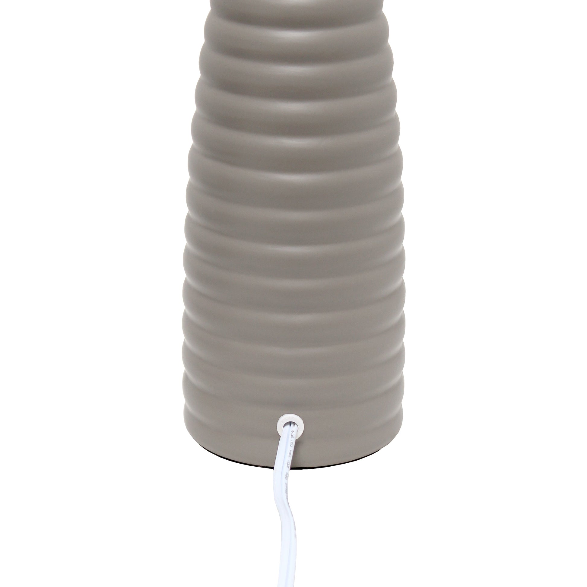 All The Rages Simple Designs Taupe Alsace Bottle Table Lamp