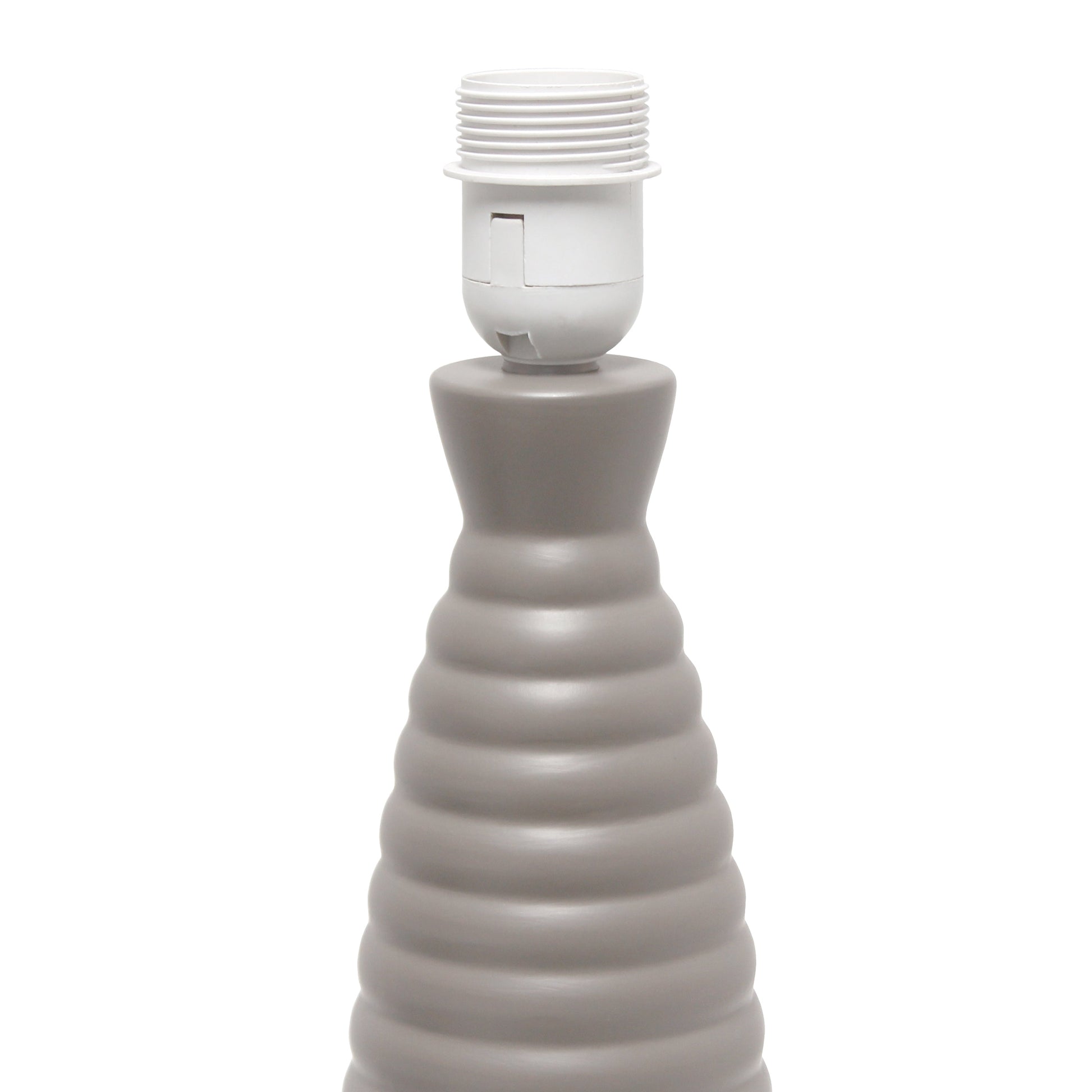 All The Rages Simple Designs Taupe Alsace Bottle Table Lamp