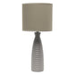 All The Rages Simple Designs Taupe Alsace Bottle Table Lamp