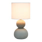 All The Rages Simple Designs Taupe Stone Age Table Lamp