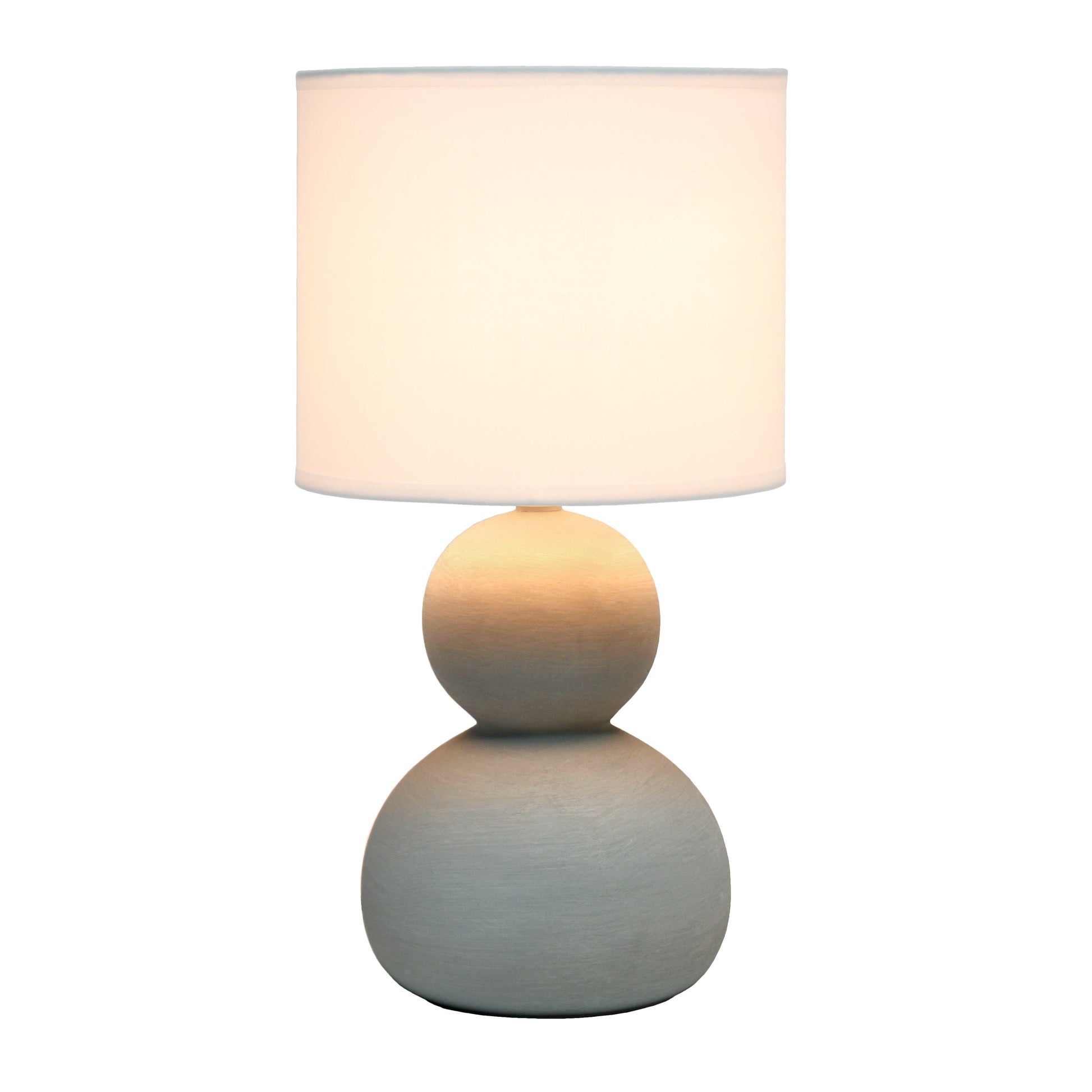 All The Rages Simple Designs Taupe Stone Age Table Lamp