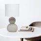 All The Rages Simple Designs Taupe Stone Age Table Lamp