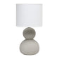 All The Rages Simple Designs Taupe Stone Age Table Lamp