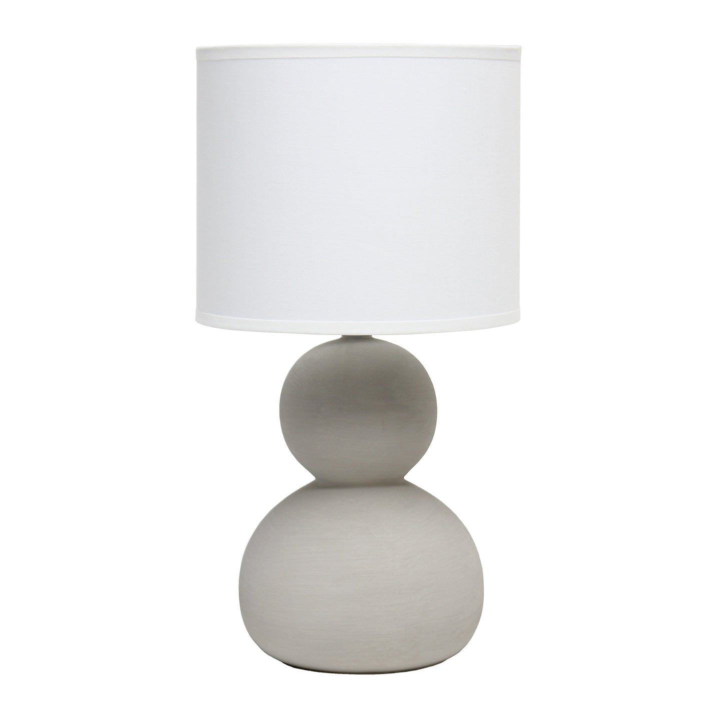 All The Rages Simple Designs Taupe Stone Age Table Lamp