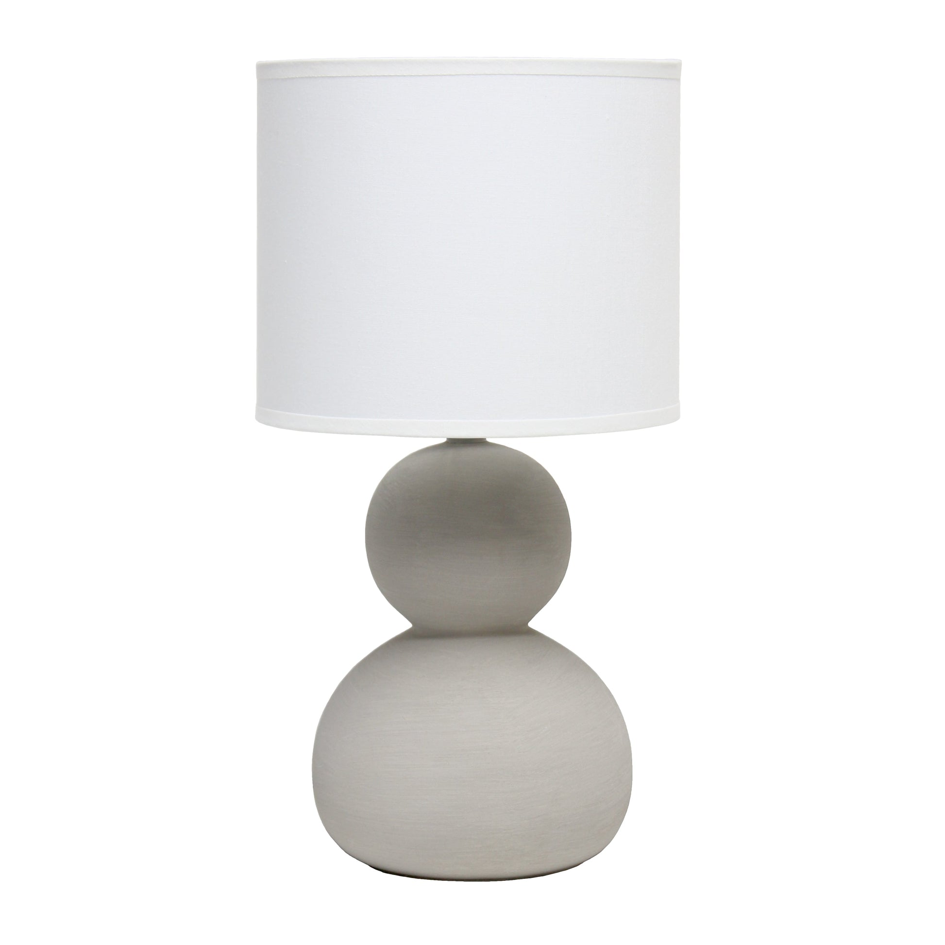 All The Rages Simple Designs Taupe Stone Age Table Lamp