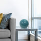All The Rages Simple Designs Teal 1-Light Mosaic Stone Ball Table Lamp