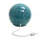 All The Rages Simple Designs Teal 1-Light Mosaic Stone Ball Table Lamp