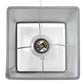 All The Rages Simple Designs White 2-Pack Table Lamps With USB Charging Port & Gray Fabric Shades