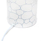 All The Rages Simple Designs White & Blue Stone Prints Table Lamp