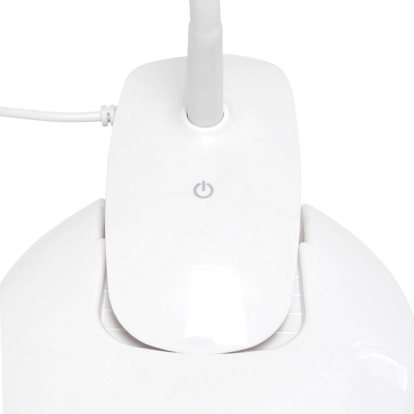 All The Rages Simple Designs White Flexi LED Rounded Clip Table Lamp