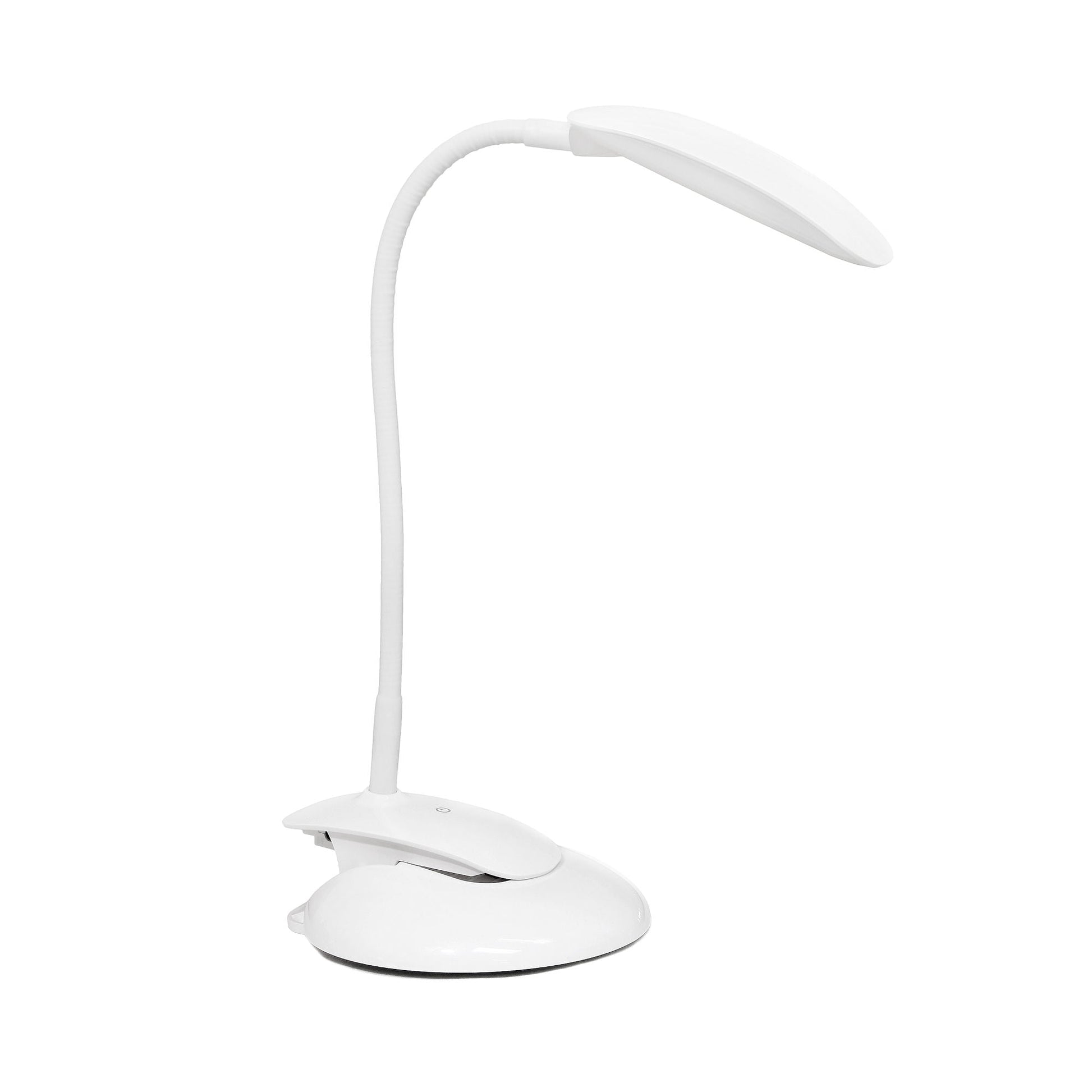 All The Rages Simple Designs White Flexi LED Rounded Clip Table Lamp