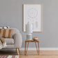 All The Rages Simple Designs White & Gray Waves Prints Table Lamp