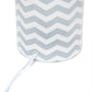 All The Rages Simple Designs White & Gray Waves Prints Table Lamp